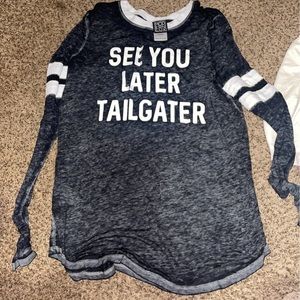 Long sleeve woman’s tailgater shirt